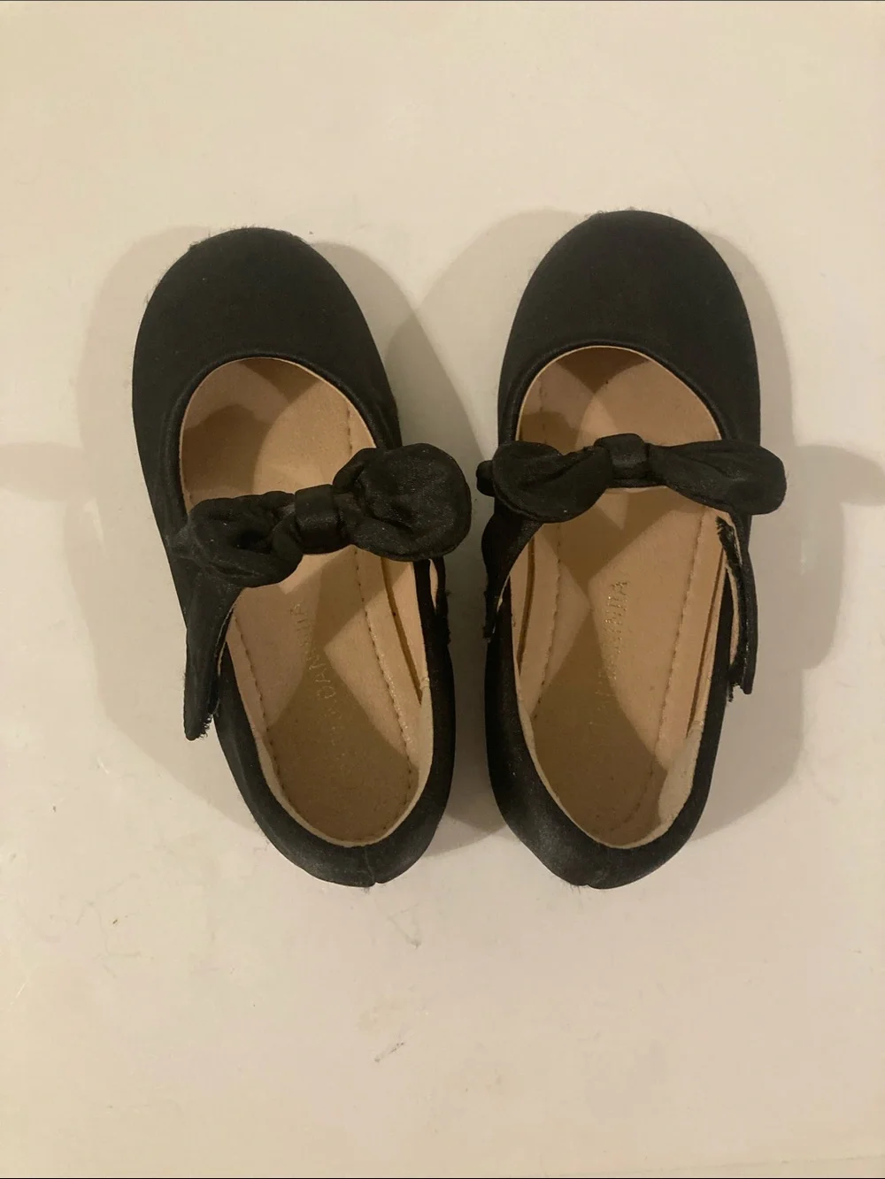 PANDANINJIA Toddler Dress Shoes with bow Girls Ballet 10